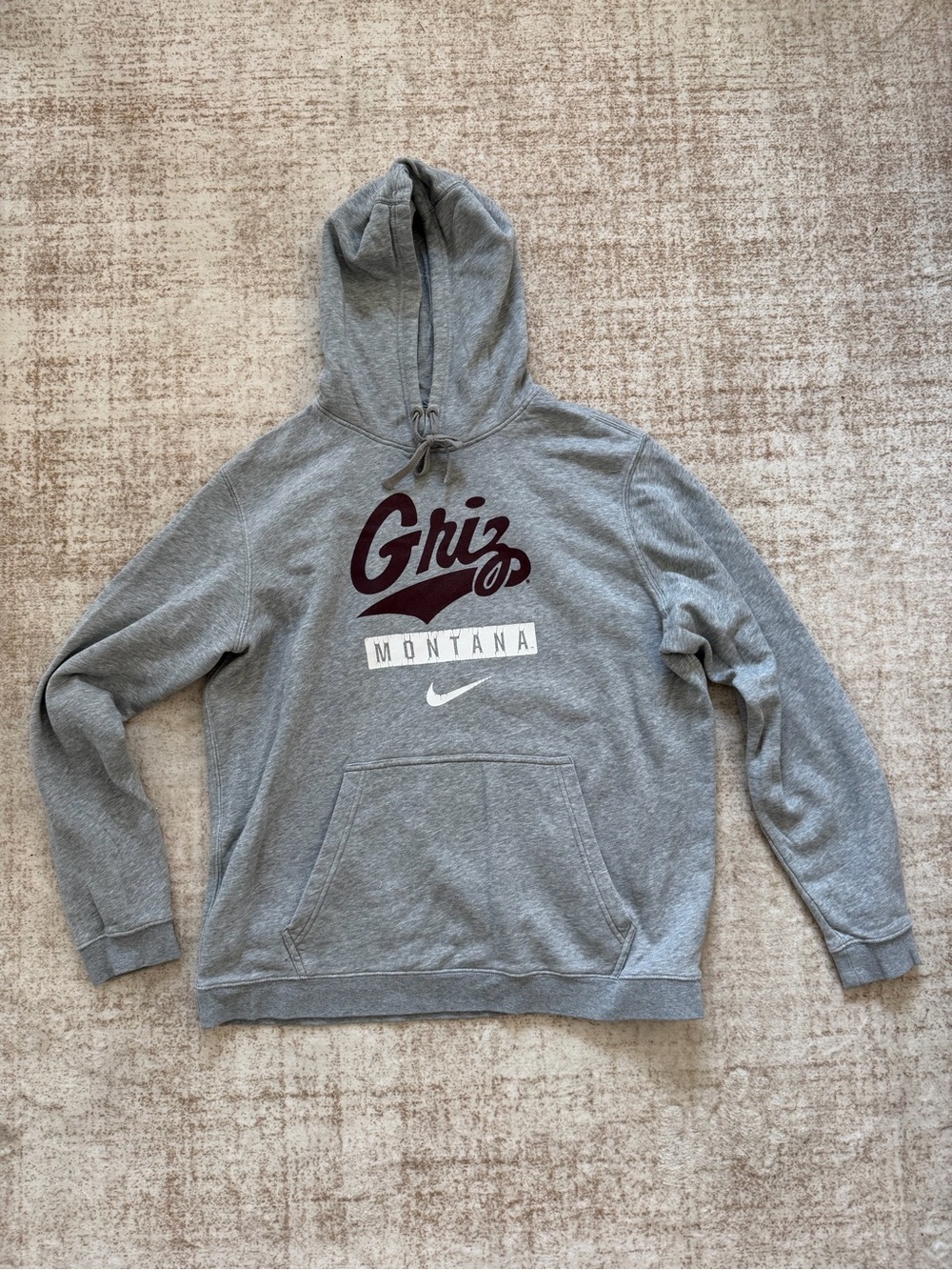 Nike Montana Grizzlies Griz Hoodie XL Gray
